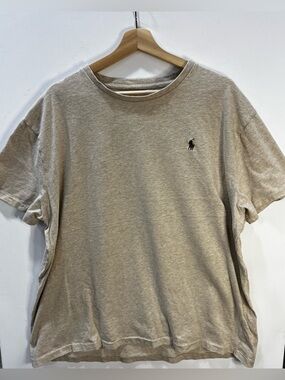 Ralph Lauren Short Sleeve Crewneck Tee in Beige